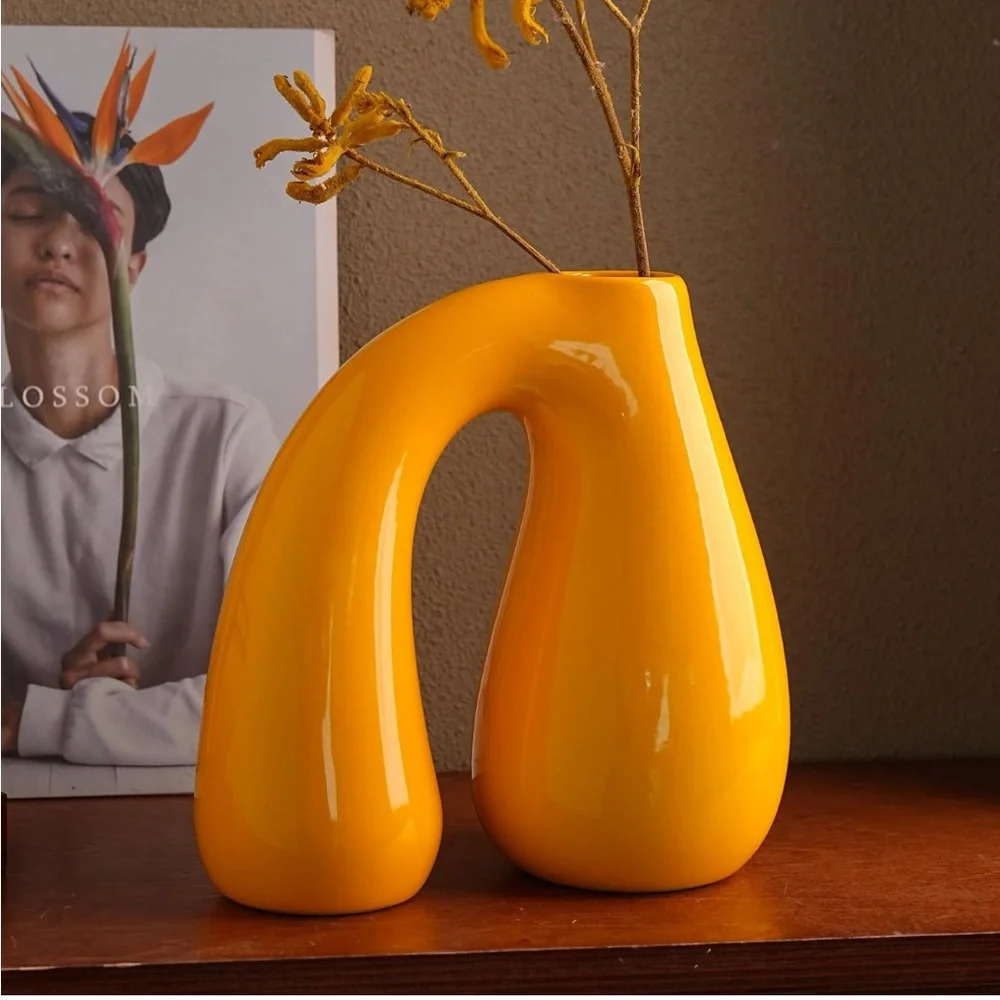 NWT yellow vase